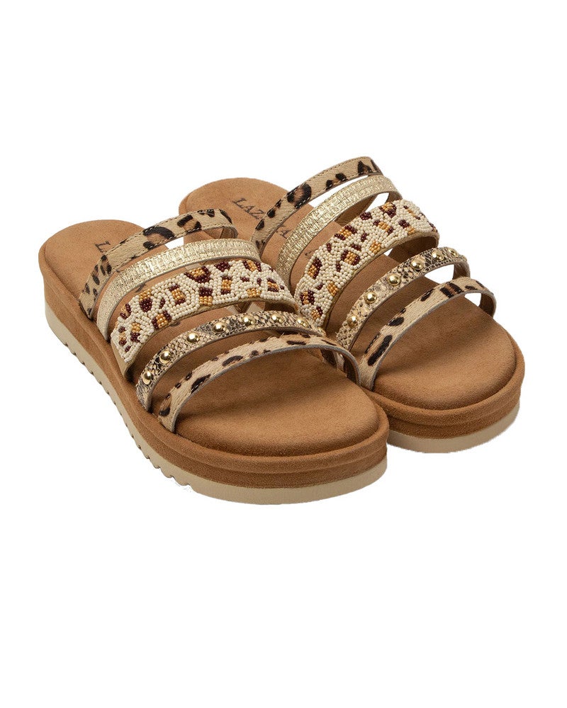 Ronja multi strap mules sandwich Goud Ronja multi strap mules sandwich Goud