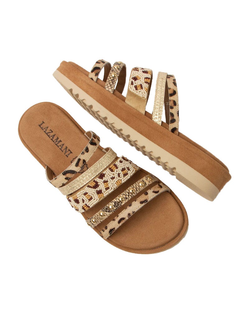 Ronja multi strap mules sandwich Goud Ronja multi strap mules sandwich Goud