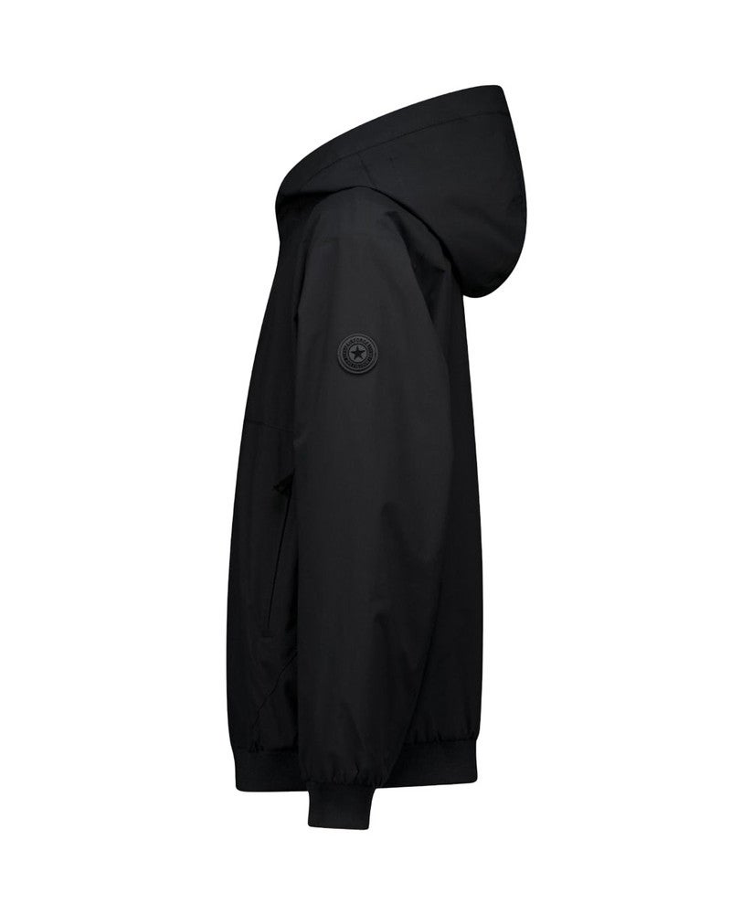 HOODED FOUR-WAY STRETCH JACKET Donker Blauw HOODED FOUR-WAY STRETCH JACKET Donker Blauw