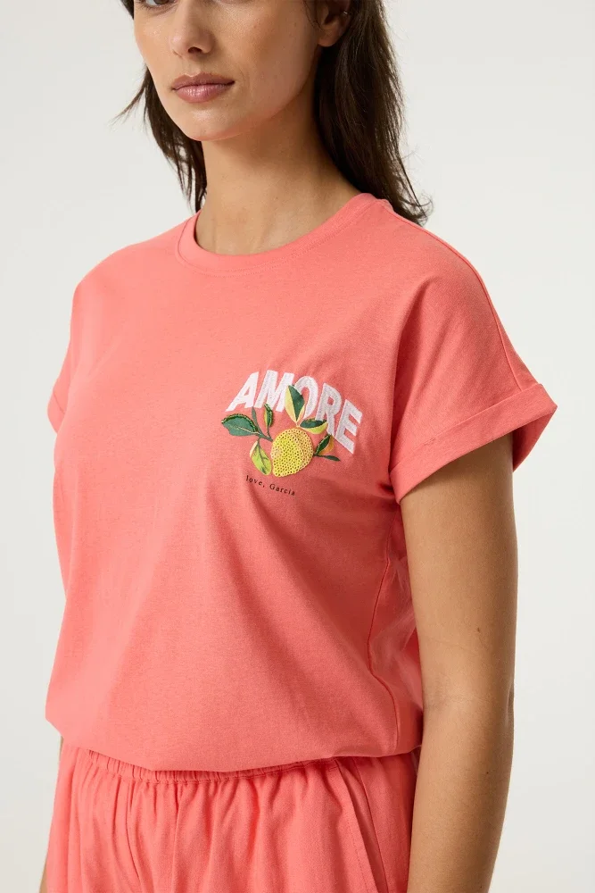 Q260015 Ladies T-shirt Oranje Q260015 Ladies T-shirt Oranje