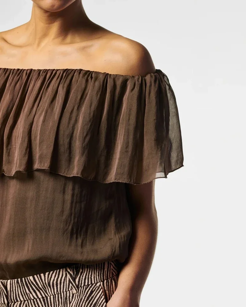 CAPRICE TOP RUFFLE Bruin 1 CAPRICE TOP RUFFLE Bruin 1