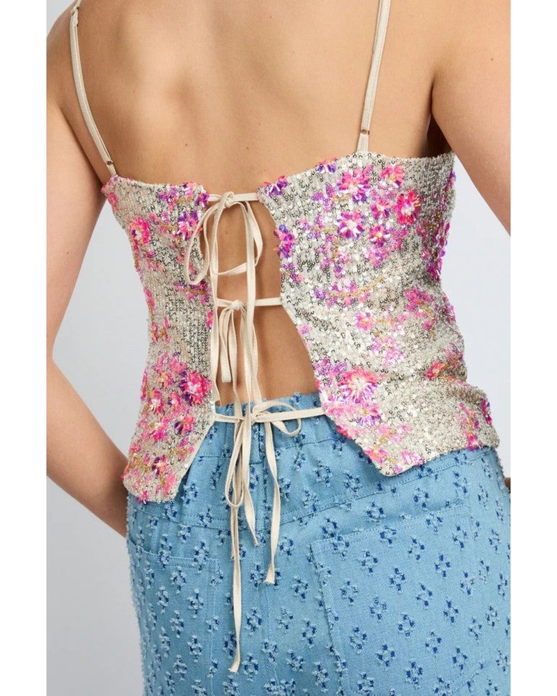 Kalinda top Zilver Kalinda top Zilver