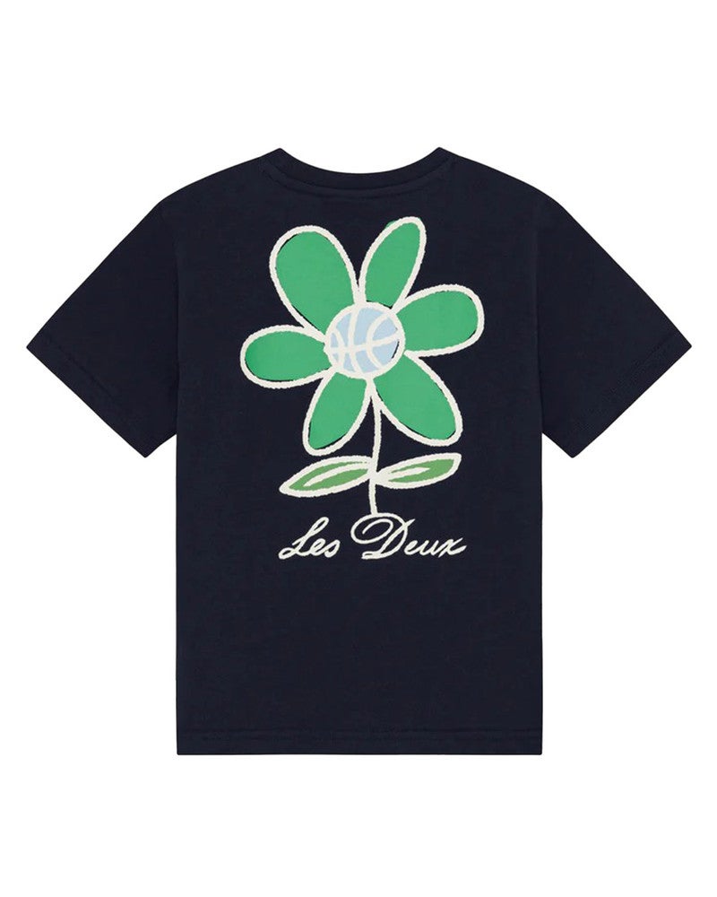 Flower T-Shirt KIDS Donker Blauw Flower T-Shirt KIDS Donker Blauw