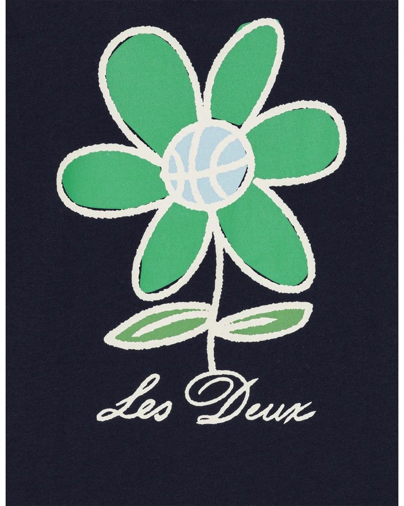 Flower T-Shirt KIDS Donker Blauw Flower T-Shirt KIDS Donker Blauw