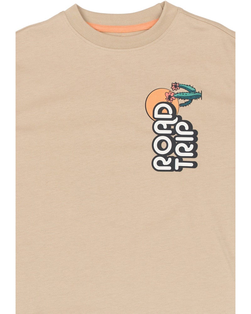 Thomas SS Tee Roadtrip Zand Thomas SS Tee Roadtrip Zand