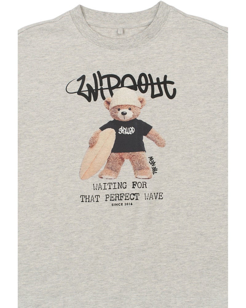 Teddy SS Tee Grijs Teddy SS Tee Grijs