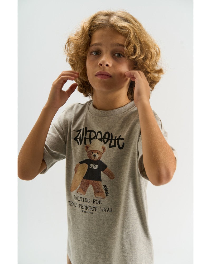 Teddy SS Tee Grijs Teddy SS Tee Grijs