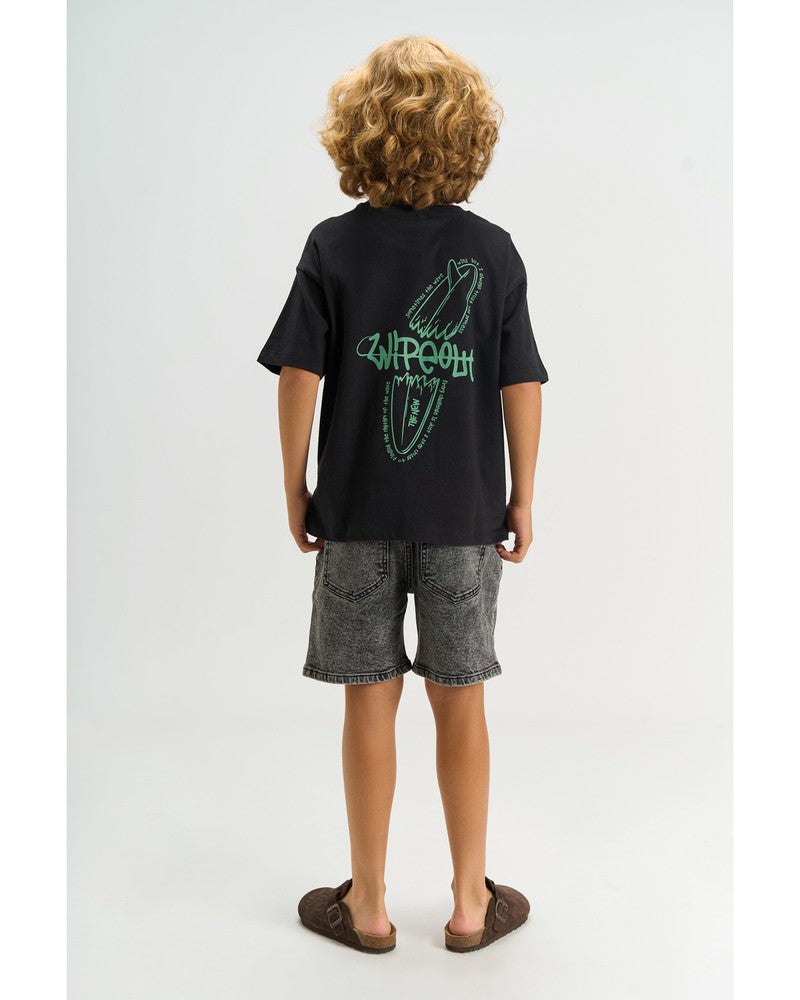 Josh Denim Shorts Zwart 1 Josh Denim Shorts Zwart 1