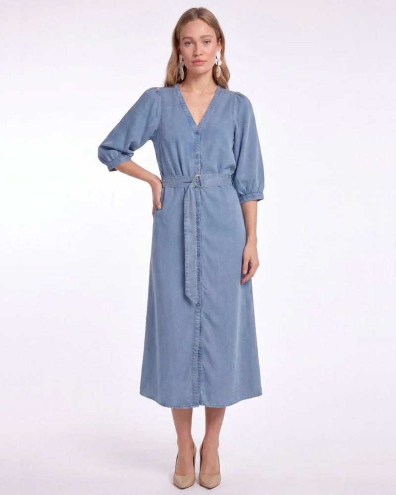 Dress Denim Dass Blauw Dress Denim Dass Blauw