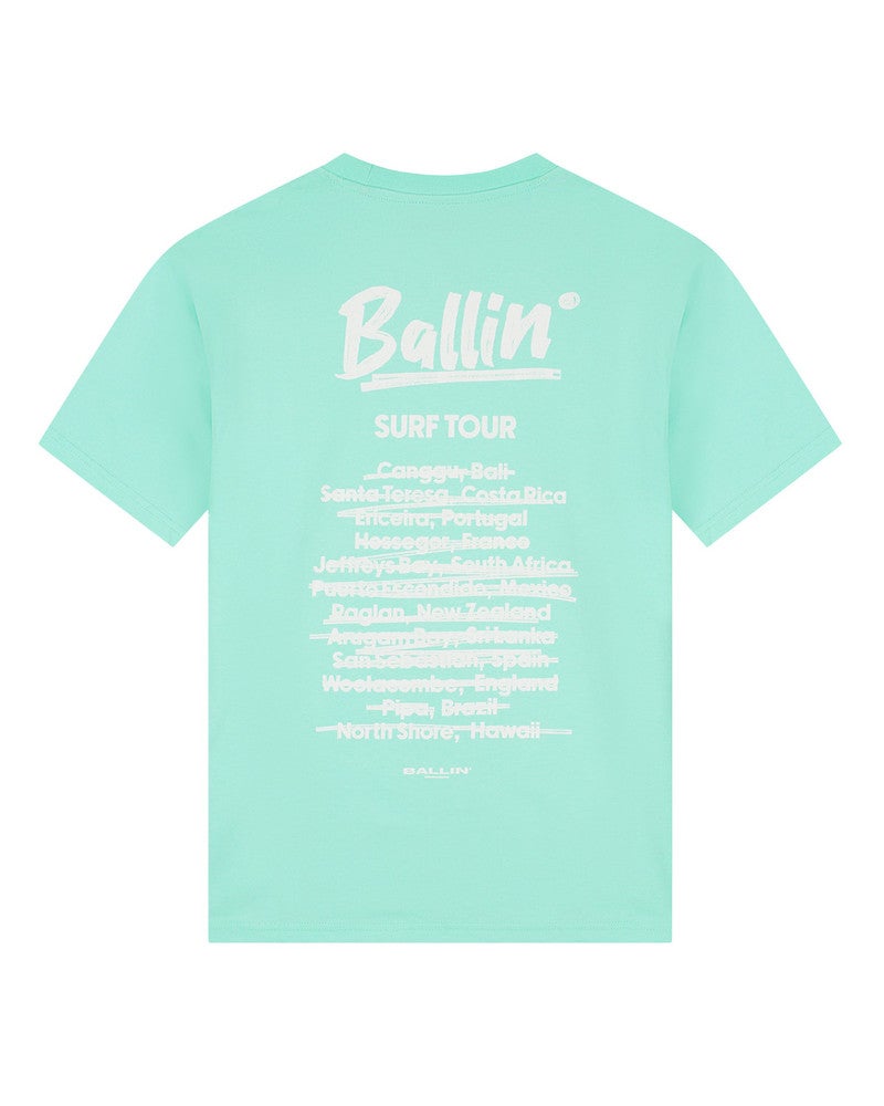 Junior Ballin Surf Tour T-shirt Groen Junior Ballin Surf Tour T-shirt Groen