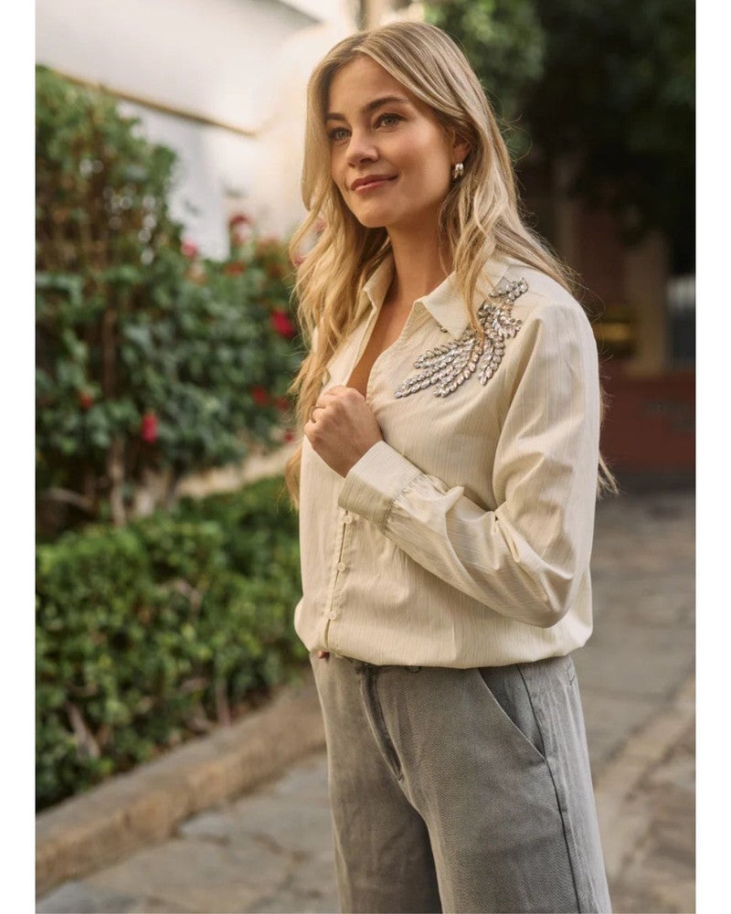 Blouse Bria Stripe Geel Blouse Bria Stripe Geel