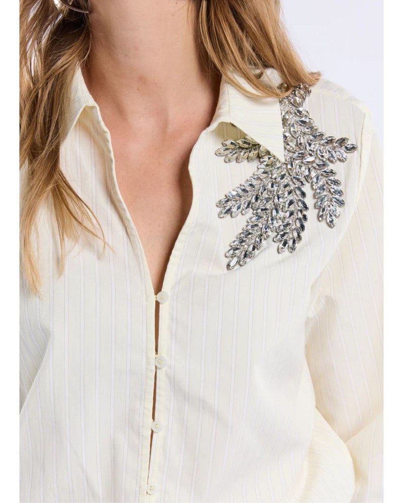 Blouse Bria Stripe Geel Blouse Bria Stripe Geel