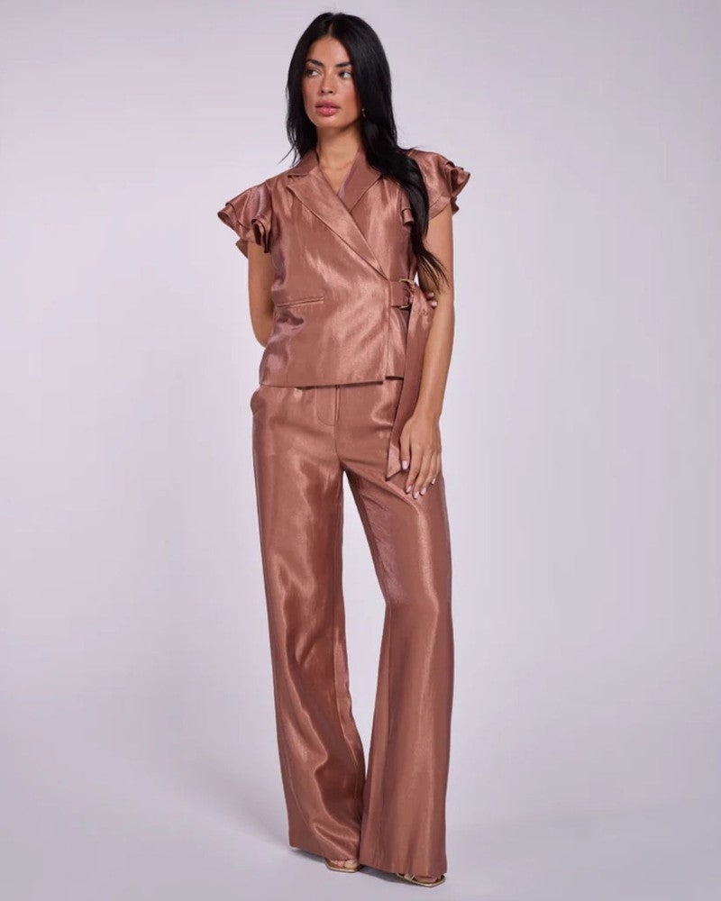 Trouser Lolani Wide Shine Copper Bruin 1 Trouser Lolani Wide Shine Copper Bruin 1