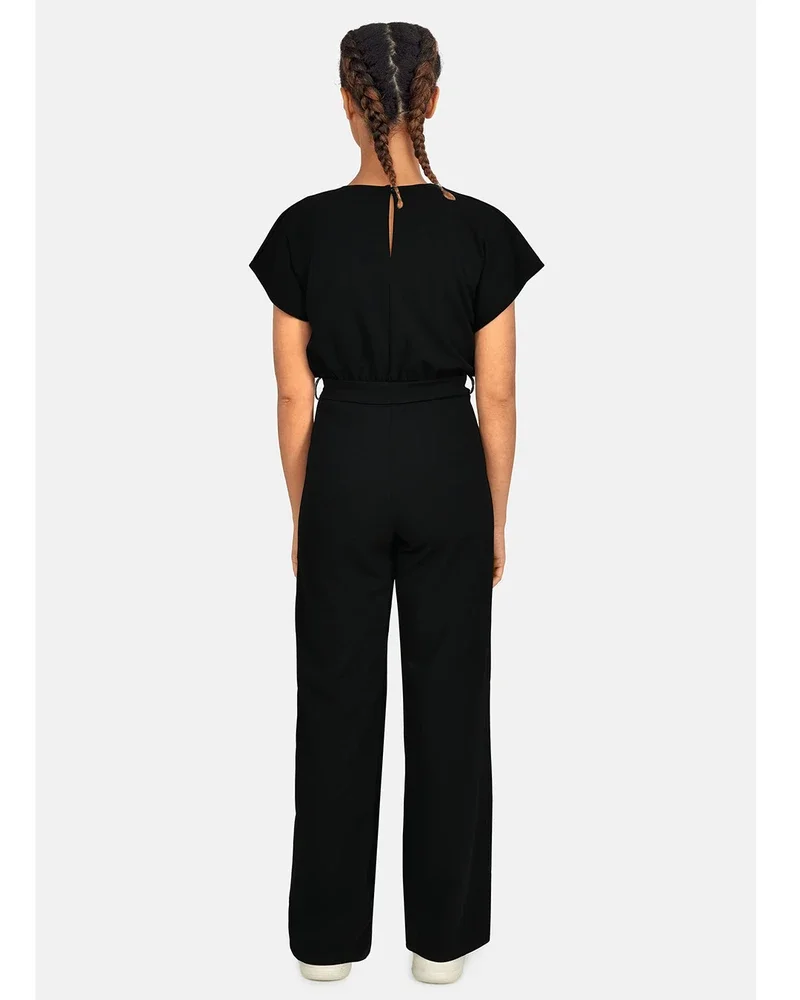 GIRL-JU V-hals Jumpsuit Zwart 1 GIRL-JU V-hals Jumpsuit Zwart 1