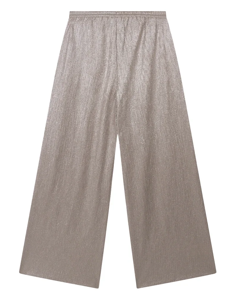 ladies knitted shiny pants Zilver ladies knitted shiny pants Zilver