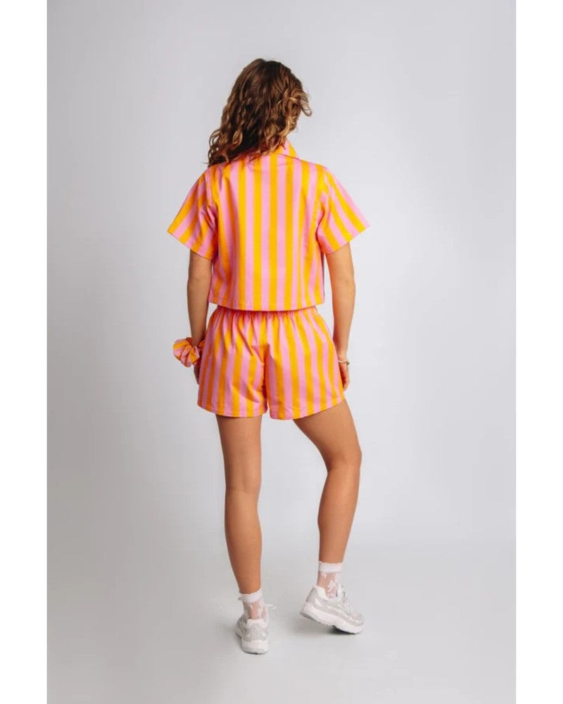 Cropped Blouse Lotje Oranje Cropped Blouse Lotje Oranje