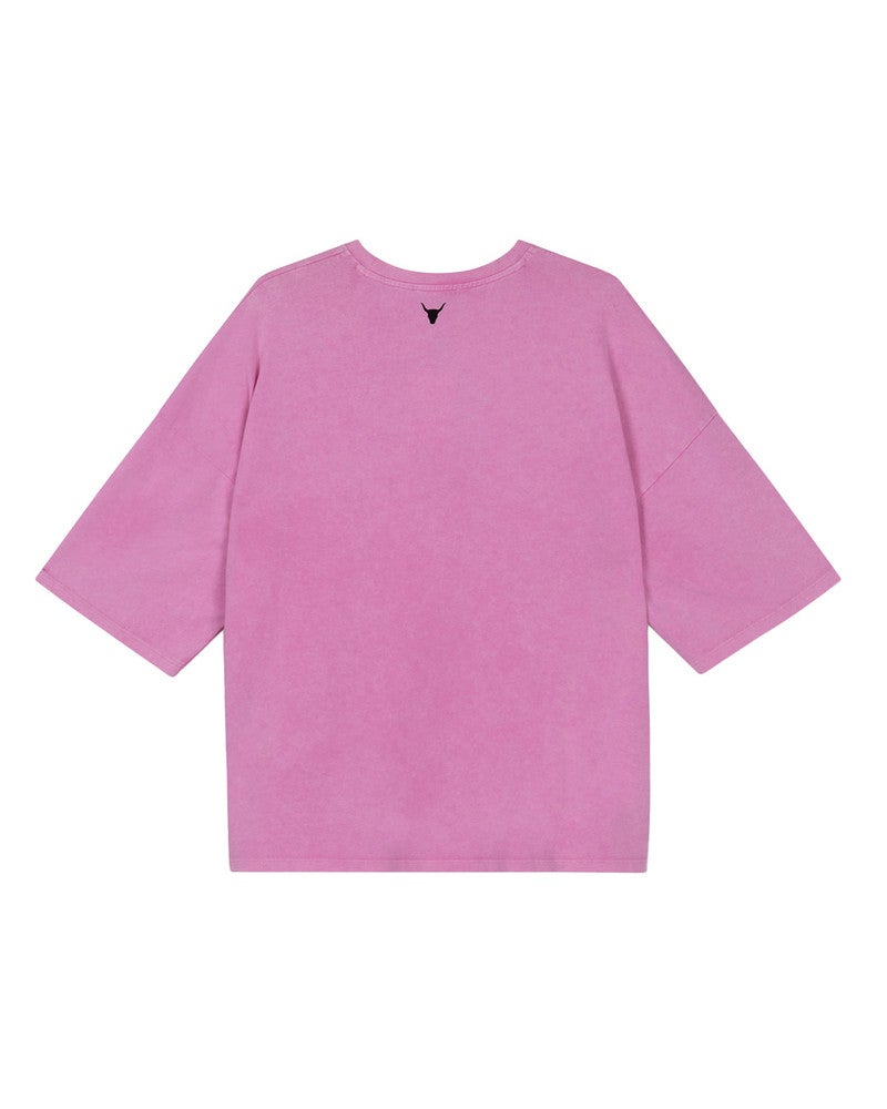 ladies knitted the label t-shirt Roze ladies knitted the label t-shirt Roze