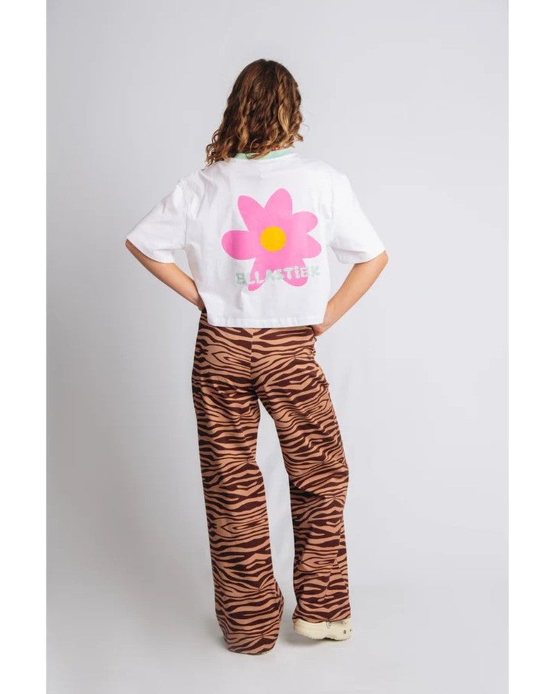 Cropped t-shirt Sophie Wit 1 Cropped t-shirt Sophie Wit 1