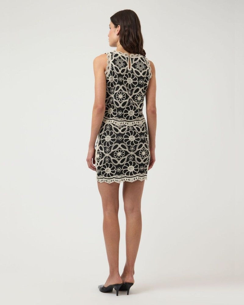 YASCILIA HW CROCHET SKIRT - FEST Zwart 1 YASCILIA HW CROCHET SKIRT - FEST Zwart 1