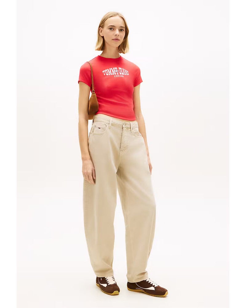 TJW SLIM SH WAVY FLA T-Shirts Rood TJW SLIM SH WAVY FLA T-Shirts Rood