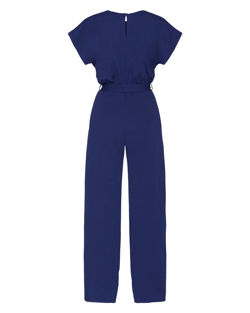 GIRL-JU V-hals Jumpsuit Donker Blauw GIRL-JU V-hals Jumpsuit Donker Blauw