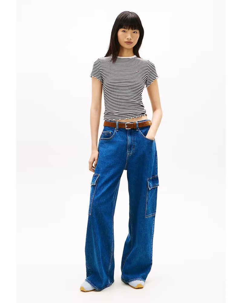 TJW SLIM LETTUCE EDG T-SHIRT Zwart 1 TJW SLIM LETTUCE EDG T-SHIRT Zwart 1