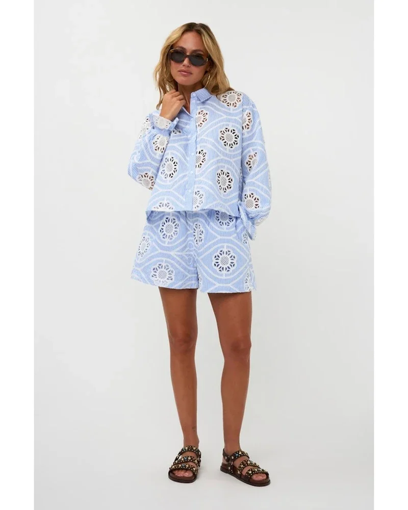 Rowan short 262-44 Blauw Rowan short 262-44 Blauw