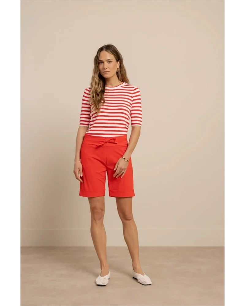 Luna stripe sl pullover Rood Luna stripe sl pullover Rood