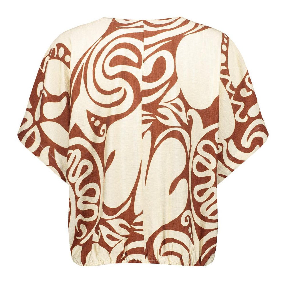 Top bi-color Ecru Top bi-color Ecru