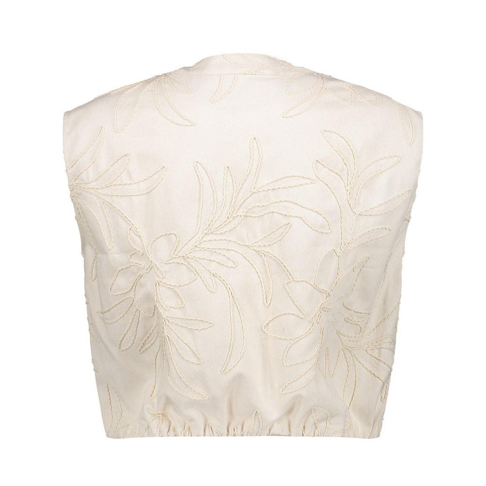 Gilet embroidery Ecru Gilet embroidery Ecru