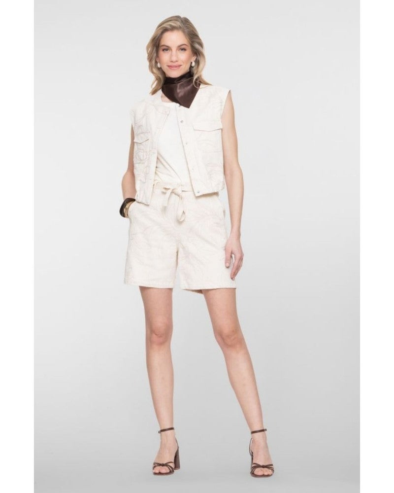 Gilet embroidery Ecru Gilet embroidery Ecru