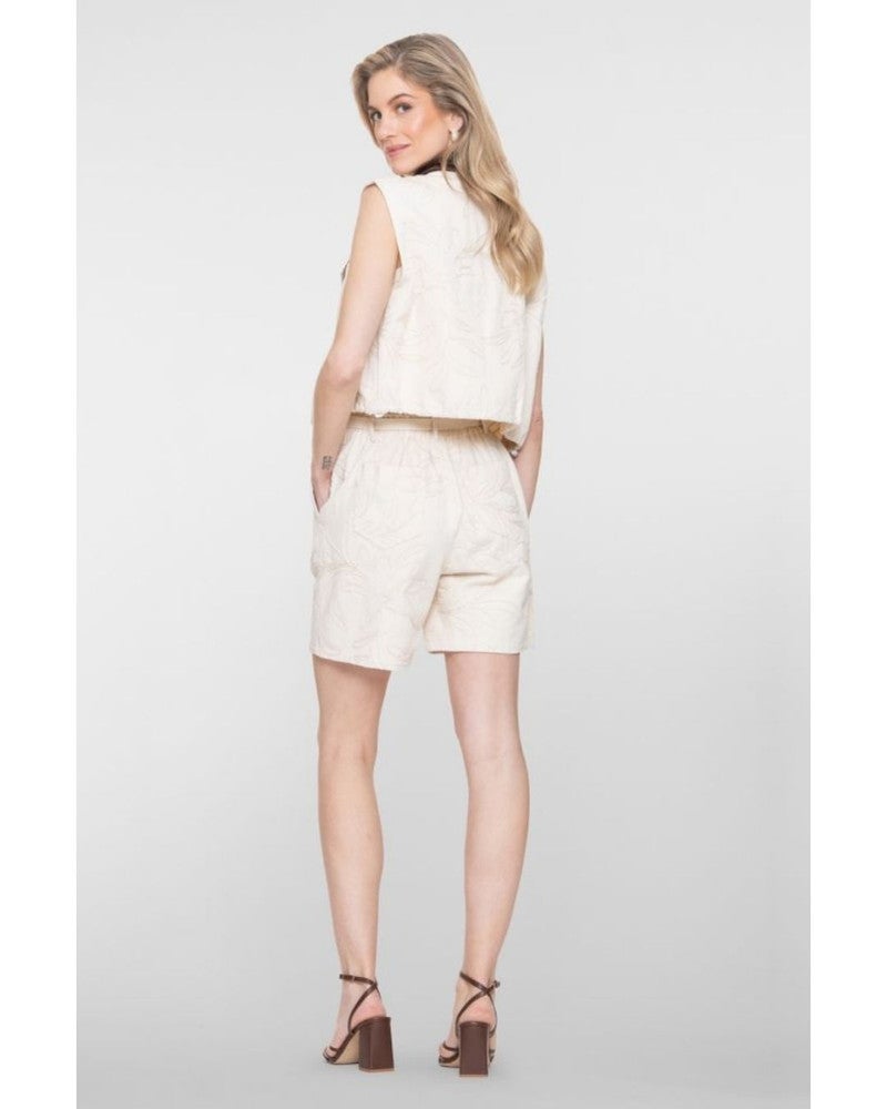 Gilet embroidery Ecru Gilet embroidery Ecru