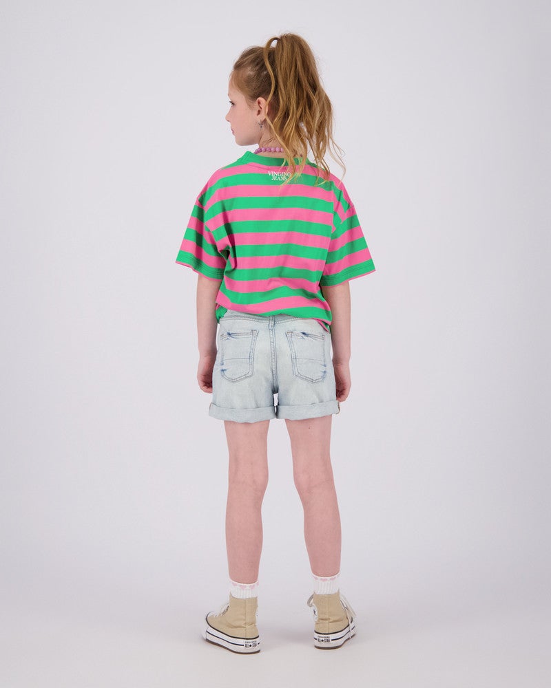 Donalie Jeans Short Licht Blauw Donalie Jeans Short Licht Blauw