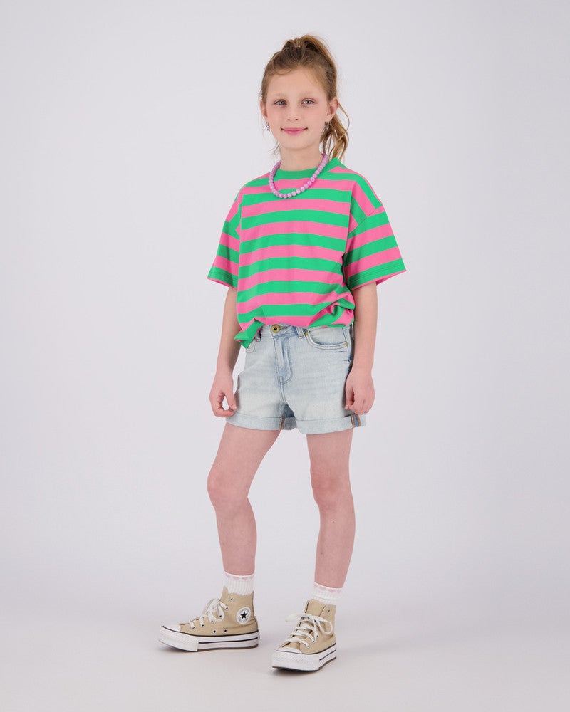 Donalie Jeans Short Licht Blauw Donalie Jeans Short Licht Blauw