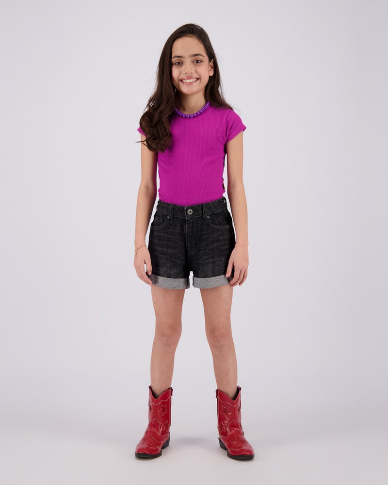 Donalie Jeans Short Zwart 1 Donalie Jeans Short Zwart 1