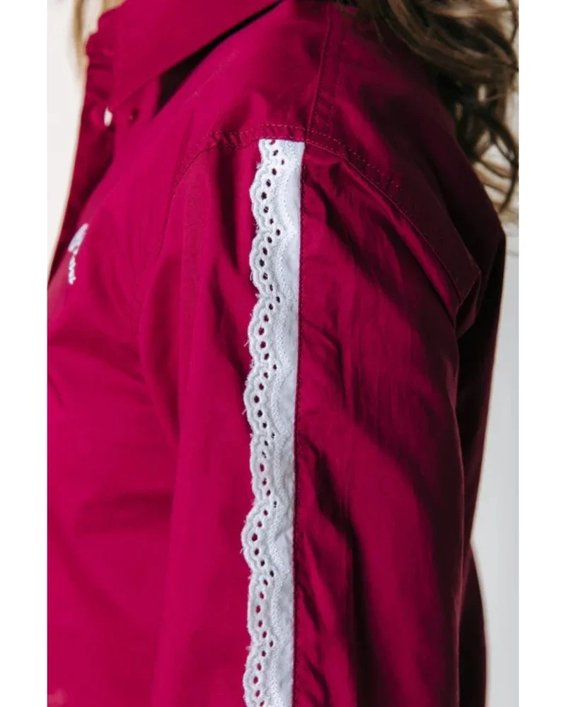 Miggy Cropped Blouse Bordeaux Miggy Cropped Blouse Bordeaux