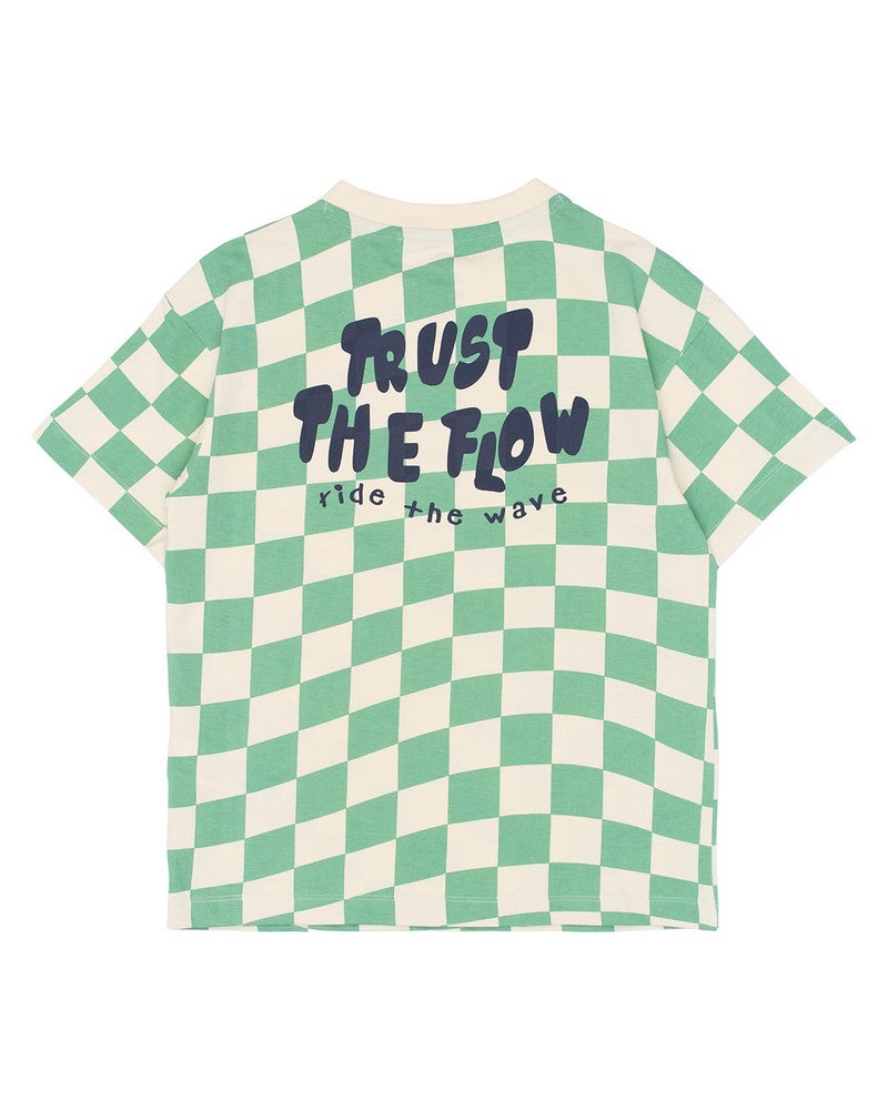 Tiago SS Tee Blocked Groen Tiago SS Tee Blocked Groen