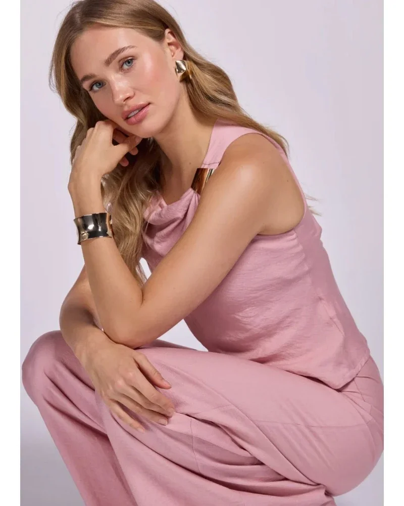 Petra Wide Trouser Roze Petra Wide Trouser Roze