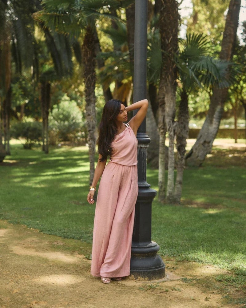 Petra Wide Trouser Roze Petra Wide Trouser Roze