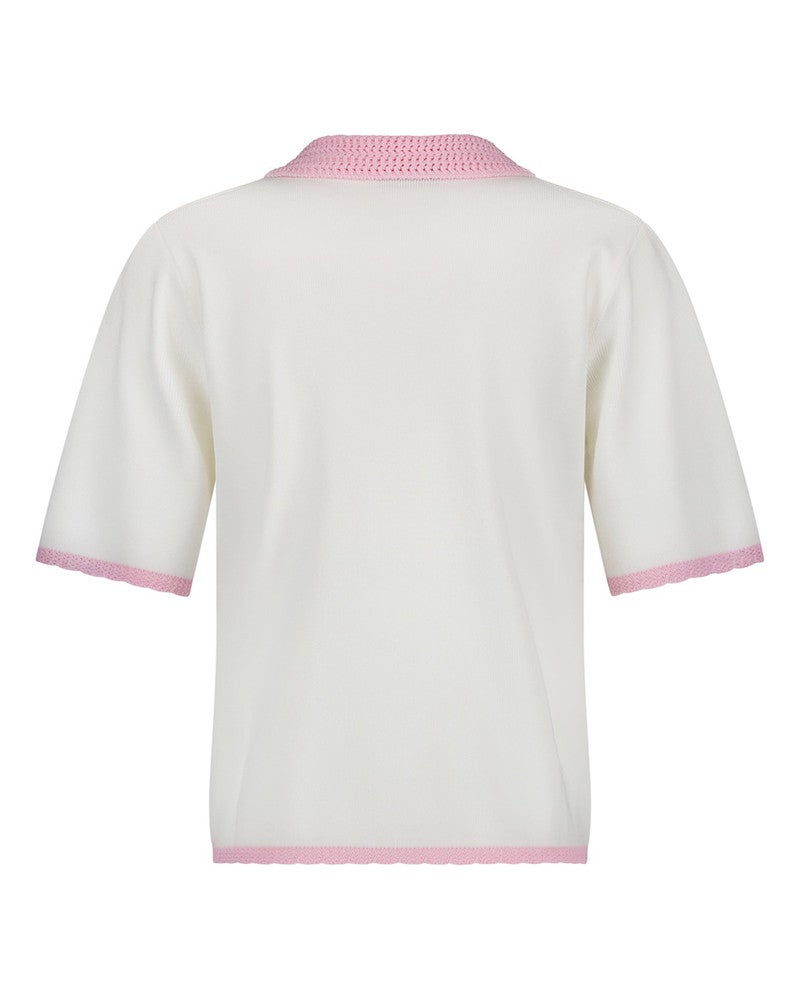Jemy crochet polo Off White Jemy crochet polo Off White