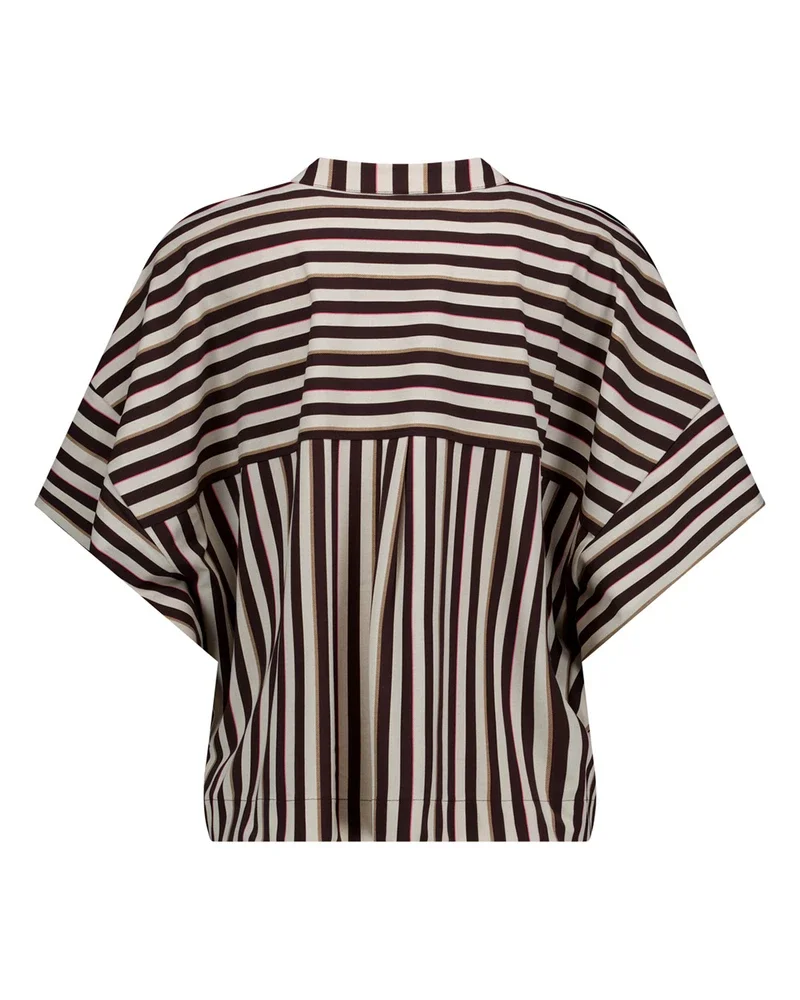 Laureen stripe blouse Bruin 1 Laureen stripe blouse Bruin 1