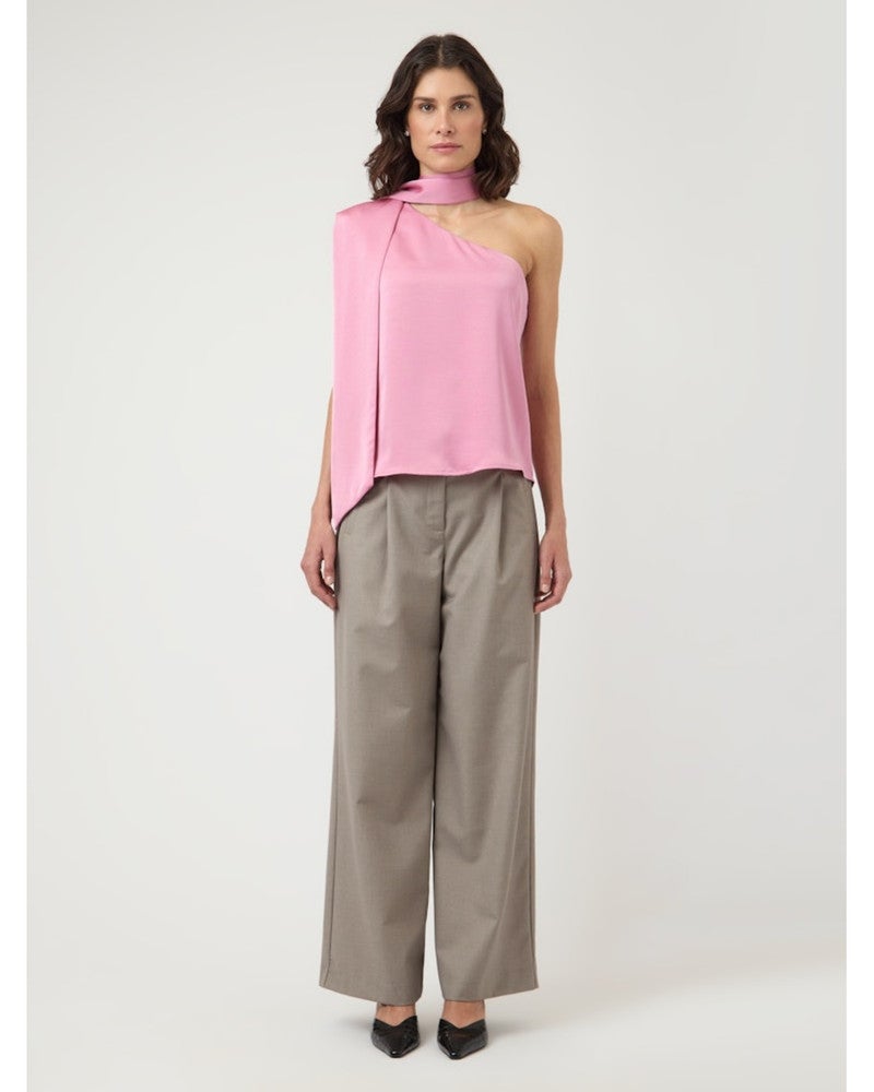 YASANNALINA ONE SHOULDER TOP Roze YASANNALINA ONE SHOULDER TOP Roze