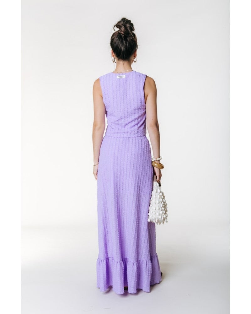 Yui Structure Maxi Skirt Paars Yui Structure Maxi Skirt Paars