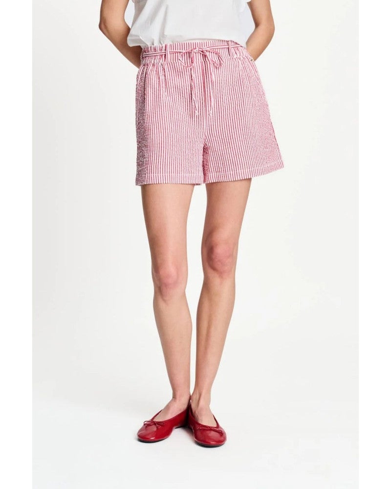 SHORTS - Seersucker Red White Rood SHORTS - Seersucker Red White Rood