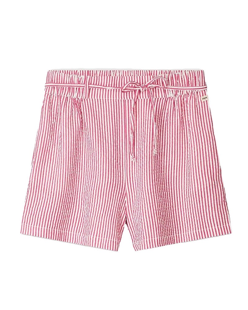 SHORTS - Seersucker Red White Rood SHORTS - Seersucker Red White Rood