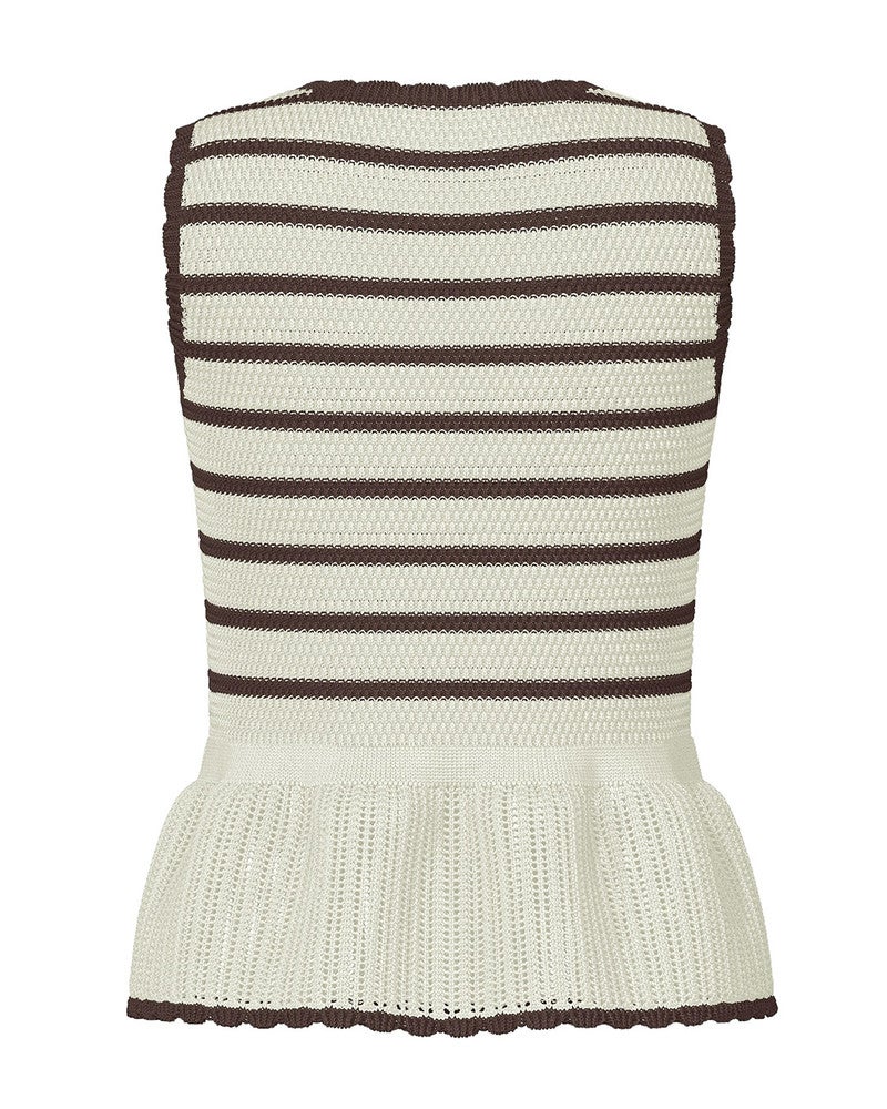 YASANNIE SL KNIT TOP S. Off White YASANNIE SL KNIT TOP S. Off White