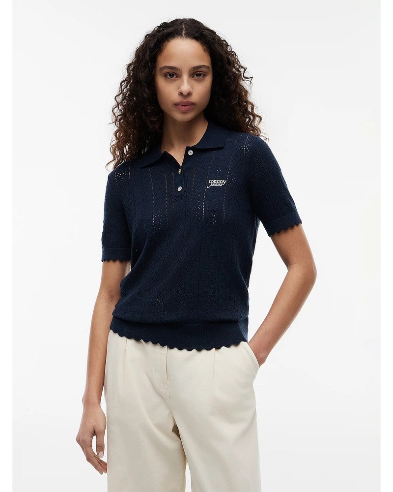 TJW POINTELLE POLO S Donker Blauw TJW POINTELLE POLO S Donker Blauw