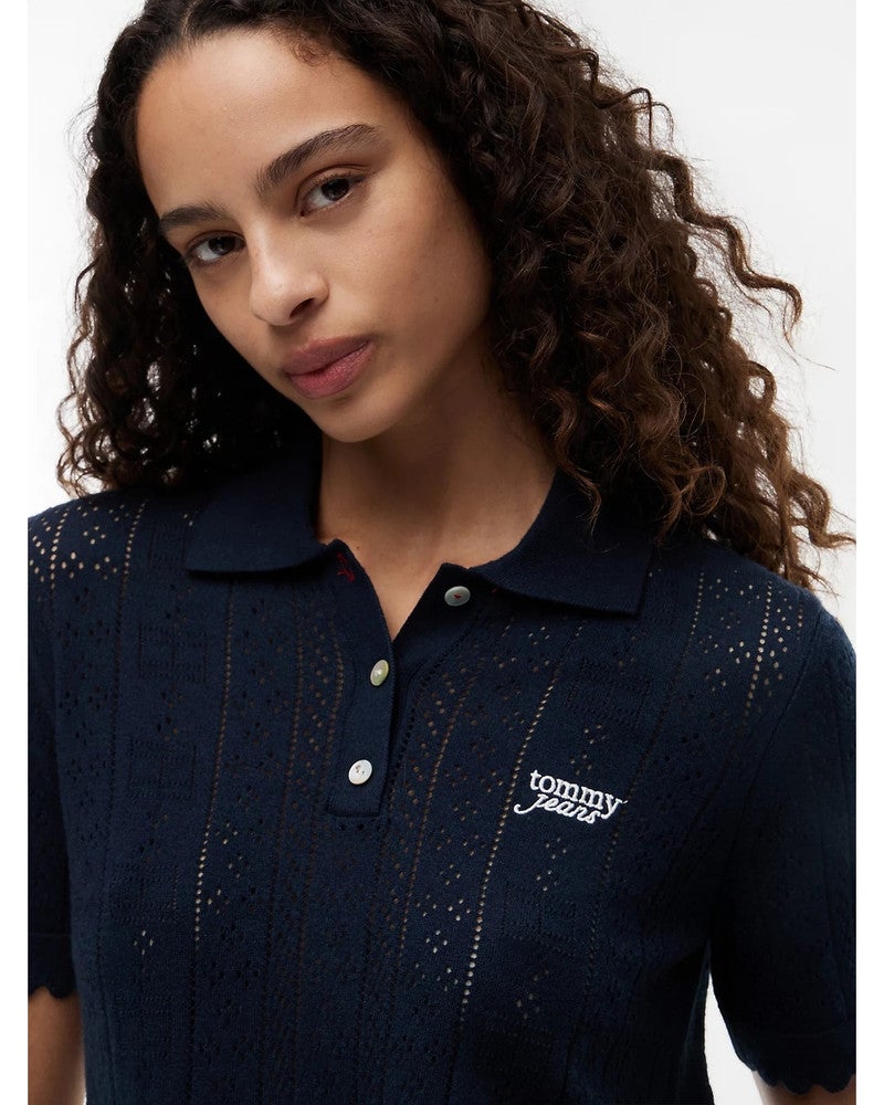 TJW POINTELLE POLO S Donker Blauw TJW POINTELLE POLO S Donker Blauw