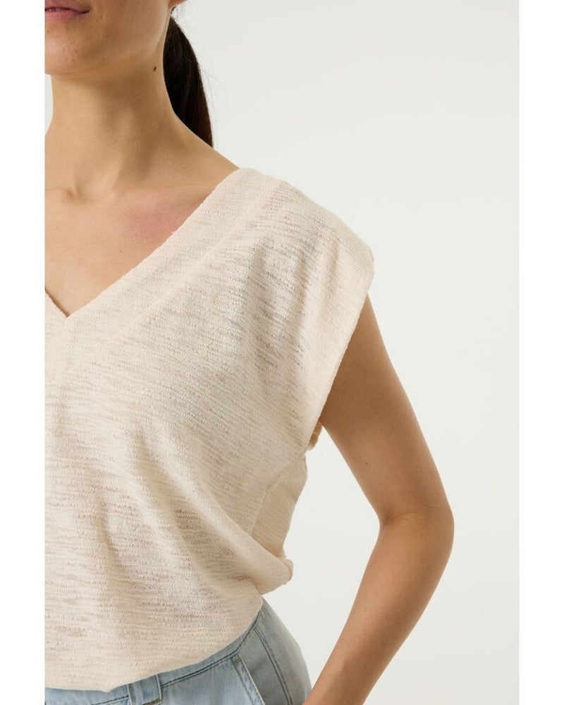 Q260004 Ladies T-shirt Off White Q260004 Ladies T-shirt Off White