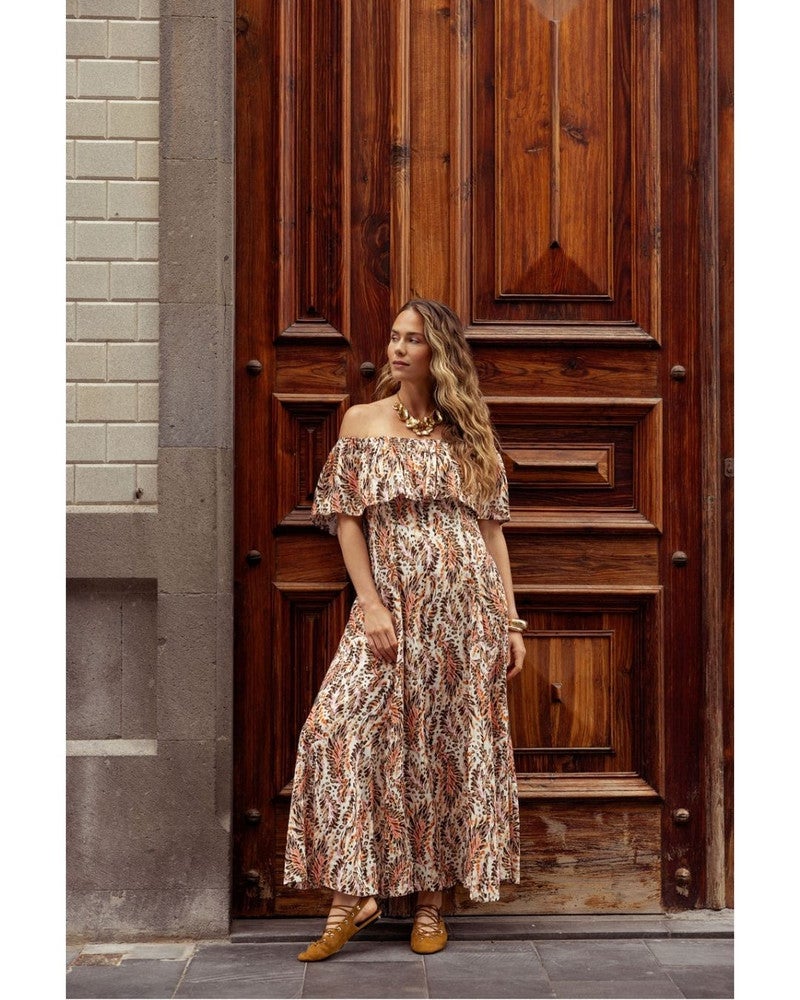 Froukje feather dress Multi Froukje feather dress Multi